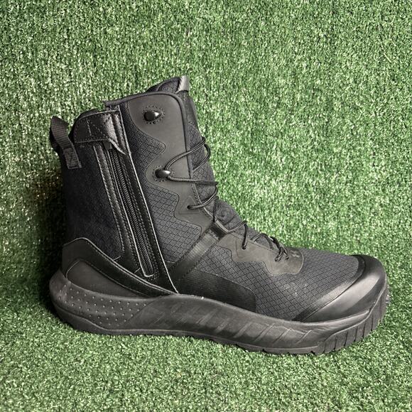 Under Armour Micro G Valsetz Zip Tactical Boots Size 14 Black 3023748-001 main image 4